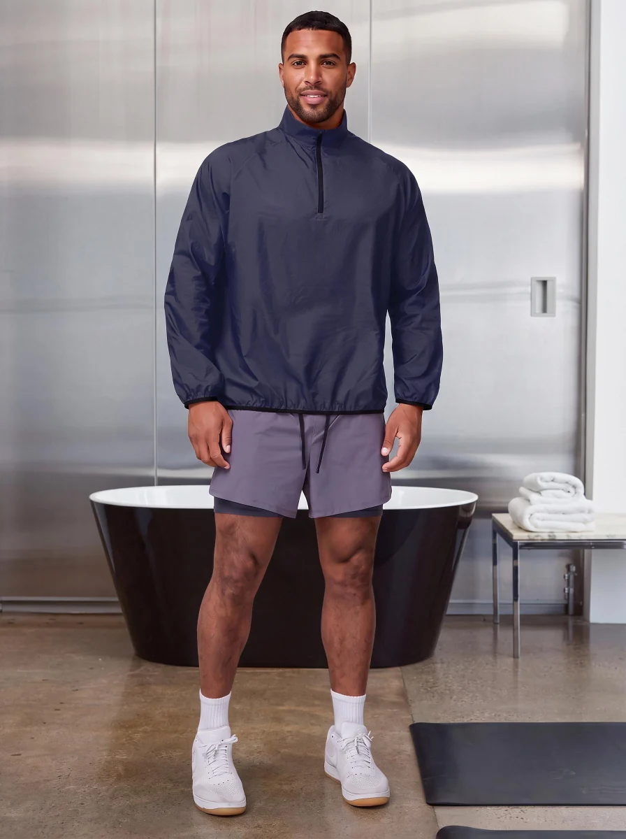 Lightweight Stand Collar Windbreaker