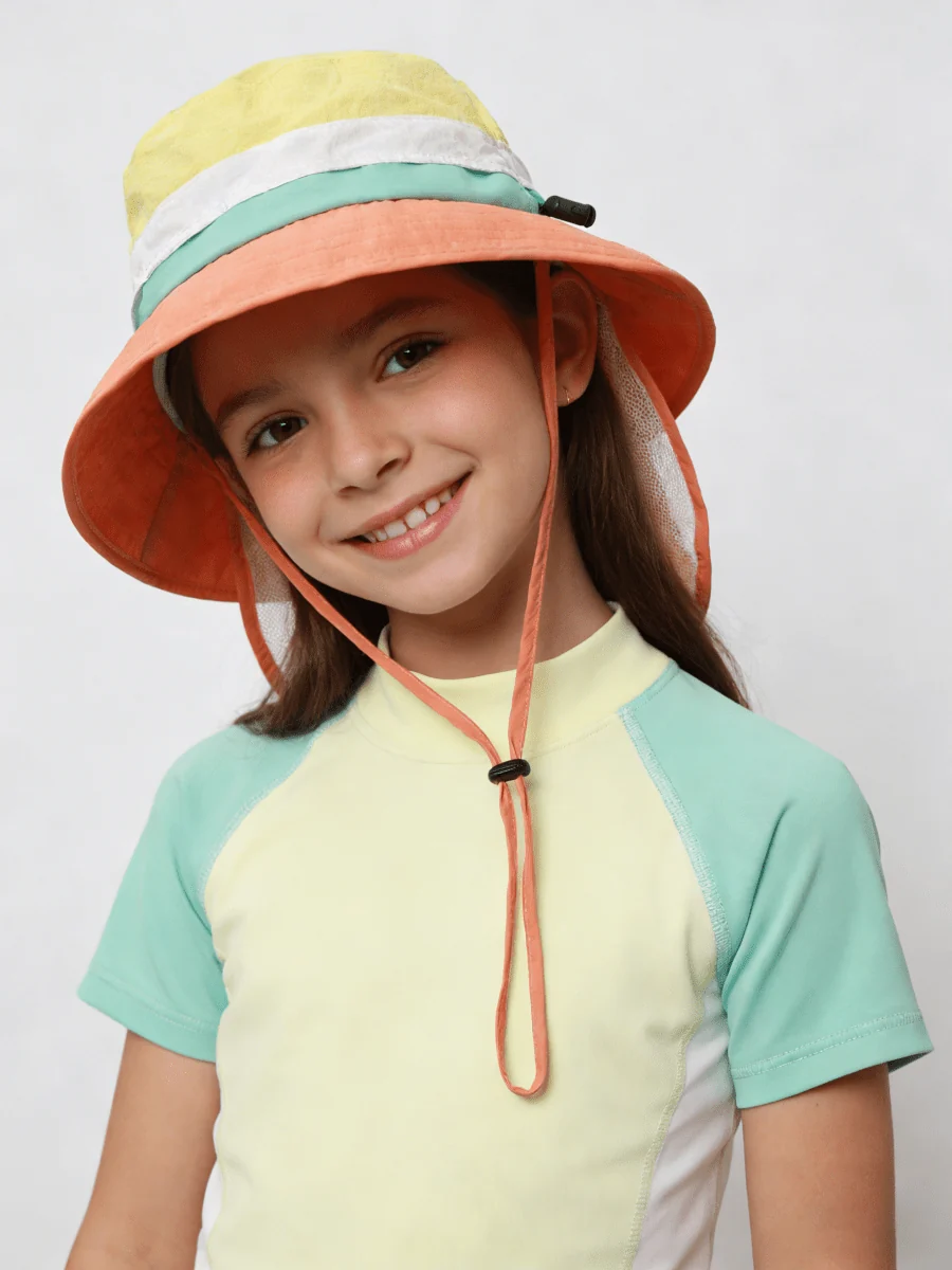 UPF 50+ Color-Block Kids’ Bucket Hat - Imagen 3