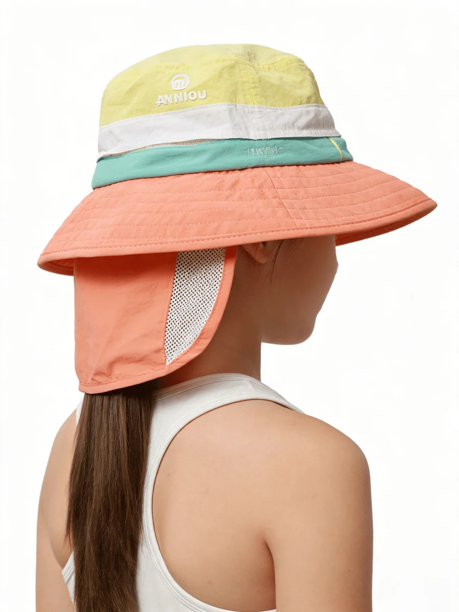 UPF 50+ Color-Block Kids’ Bucket Hat - Imagen 5