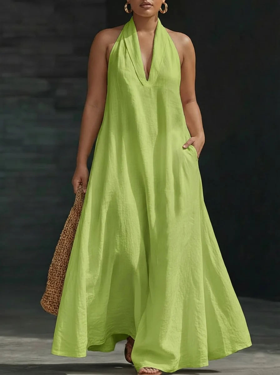 Aveline | Vestido Maxi con escote halter - Imagen 5