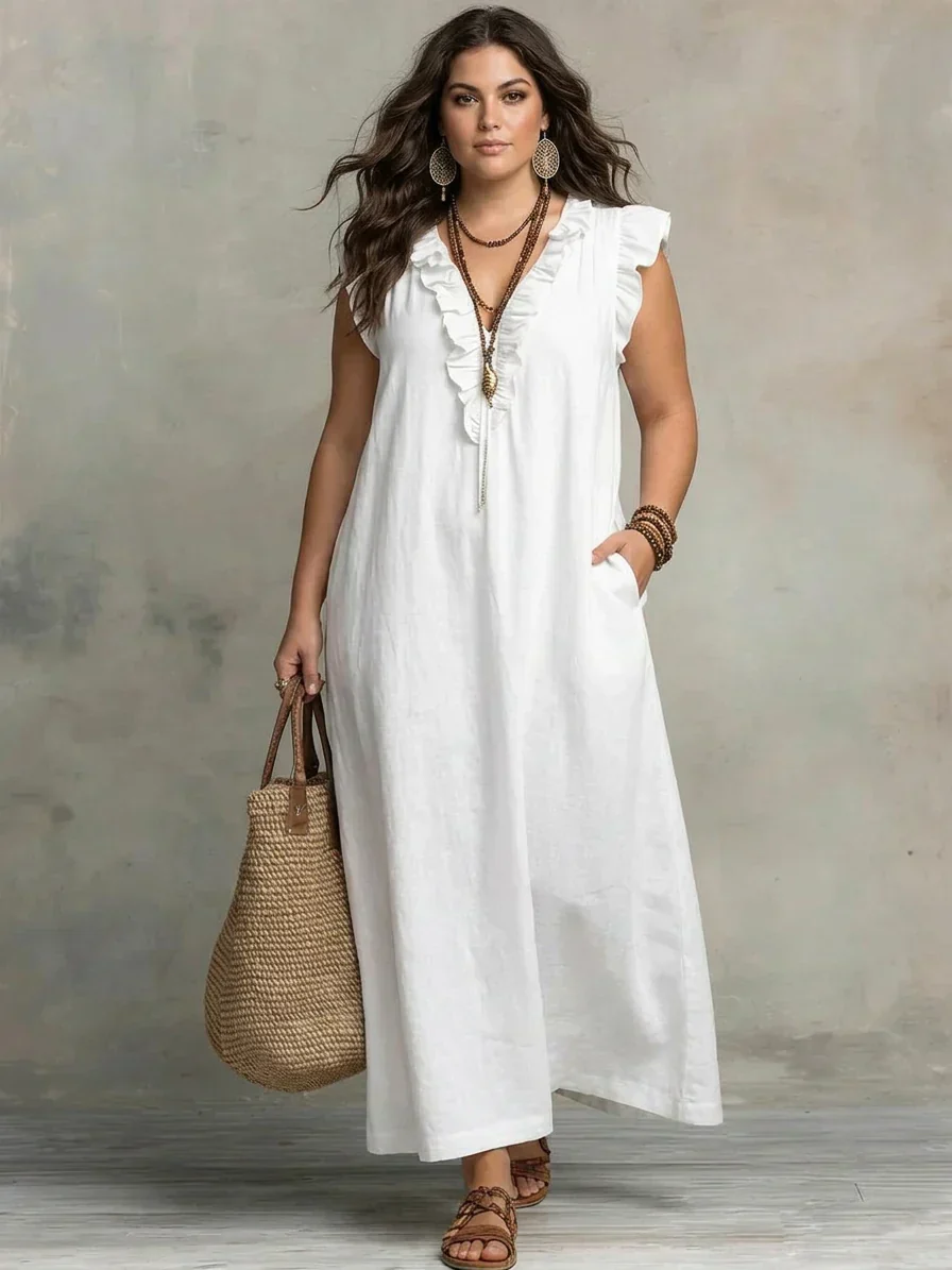 Sienna | Vestido Maxi Bohemio con Volantes - Imagen 8