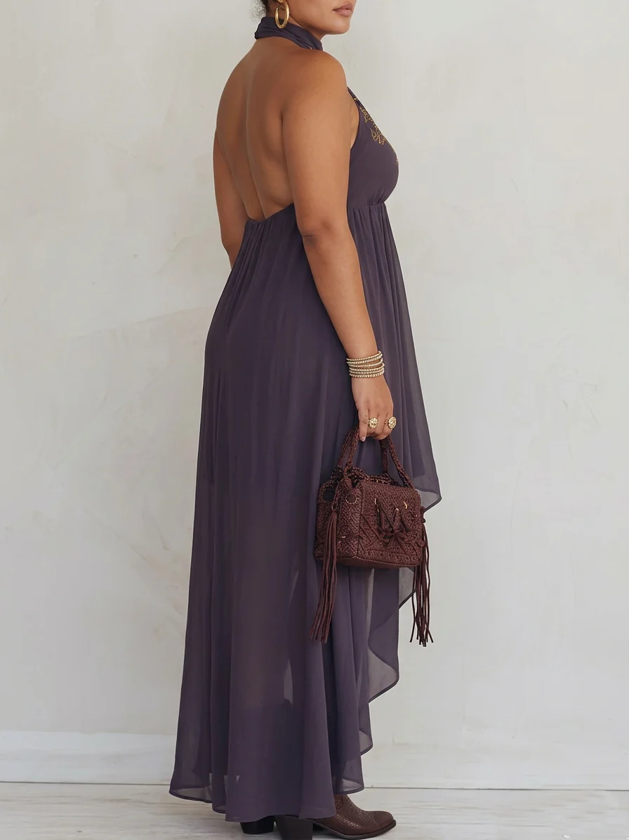 Zahara | Vestido Maxi Bordado - Imagen 4