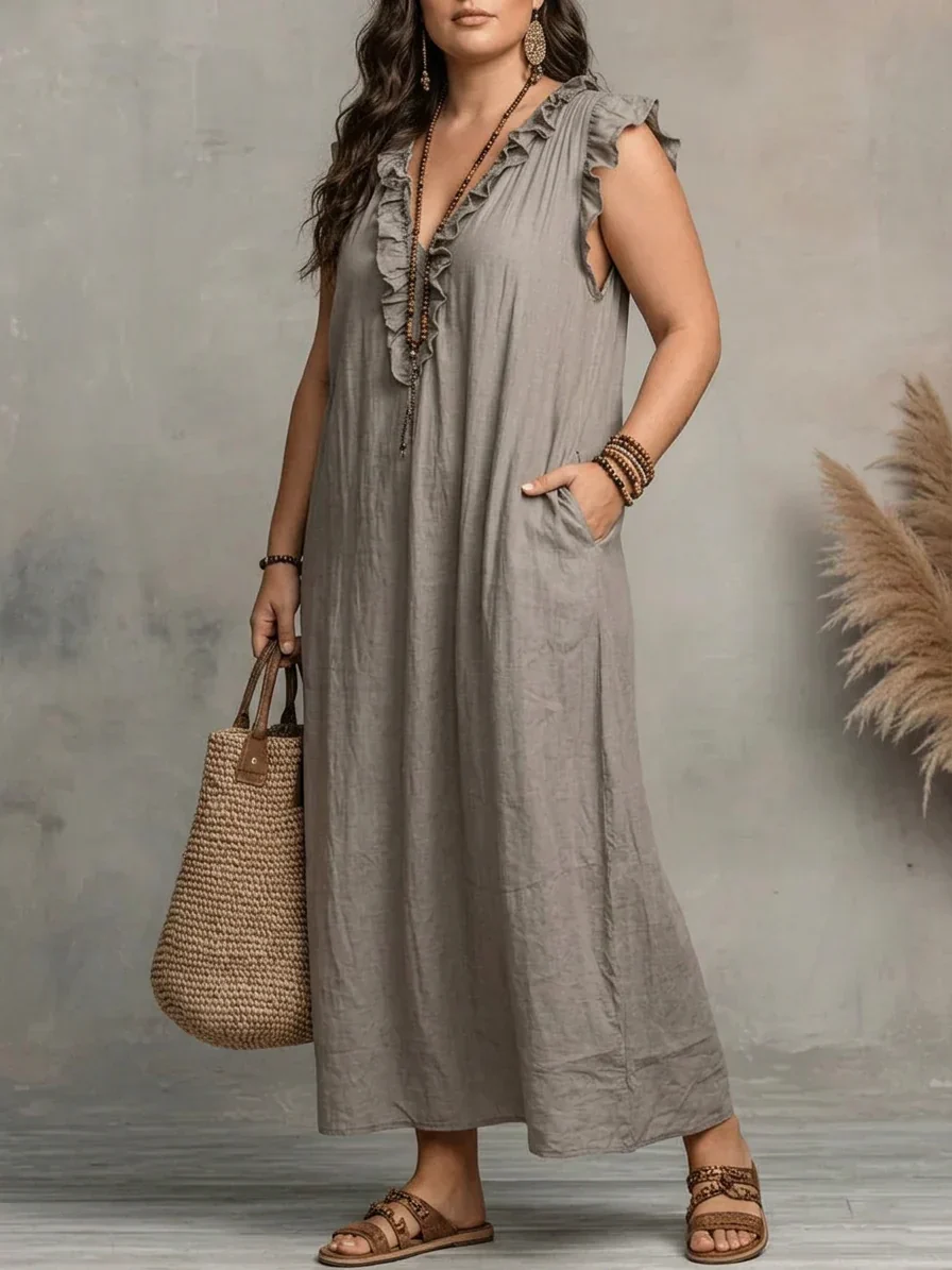 Sienna | Vestido Maxi Bohemio con Volantes - Imagen 2