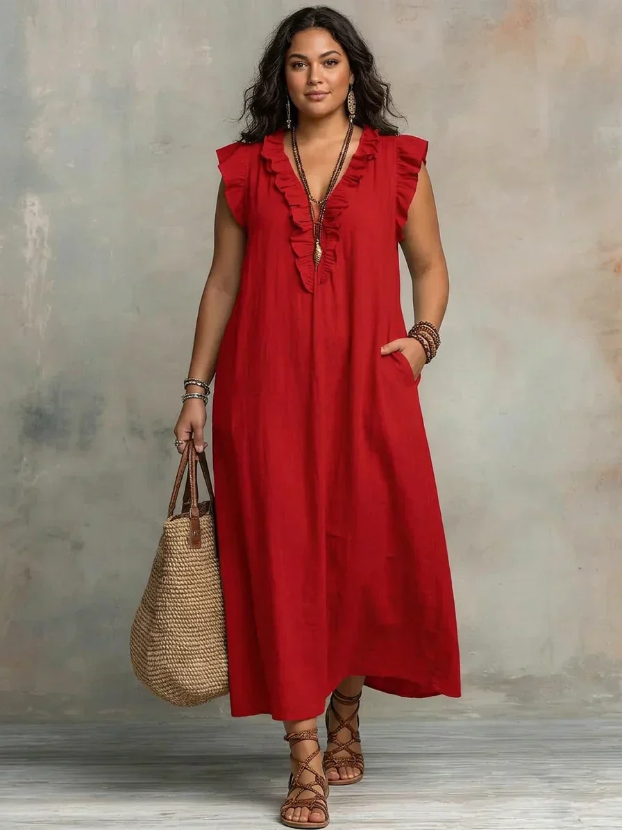 Sienna | Vestido Maxi Bohemio con Volantes - Imagen 9