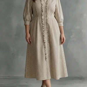 Elin | Vestido Maxi de Rayas