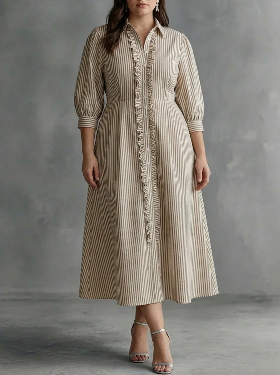Elin | Vestido Maxi de Rayas - Imagen 2