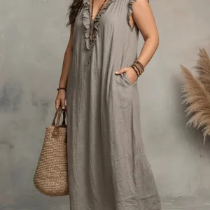 Sienna - Vestido Maxi Bohemio con Volantes