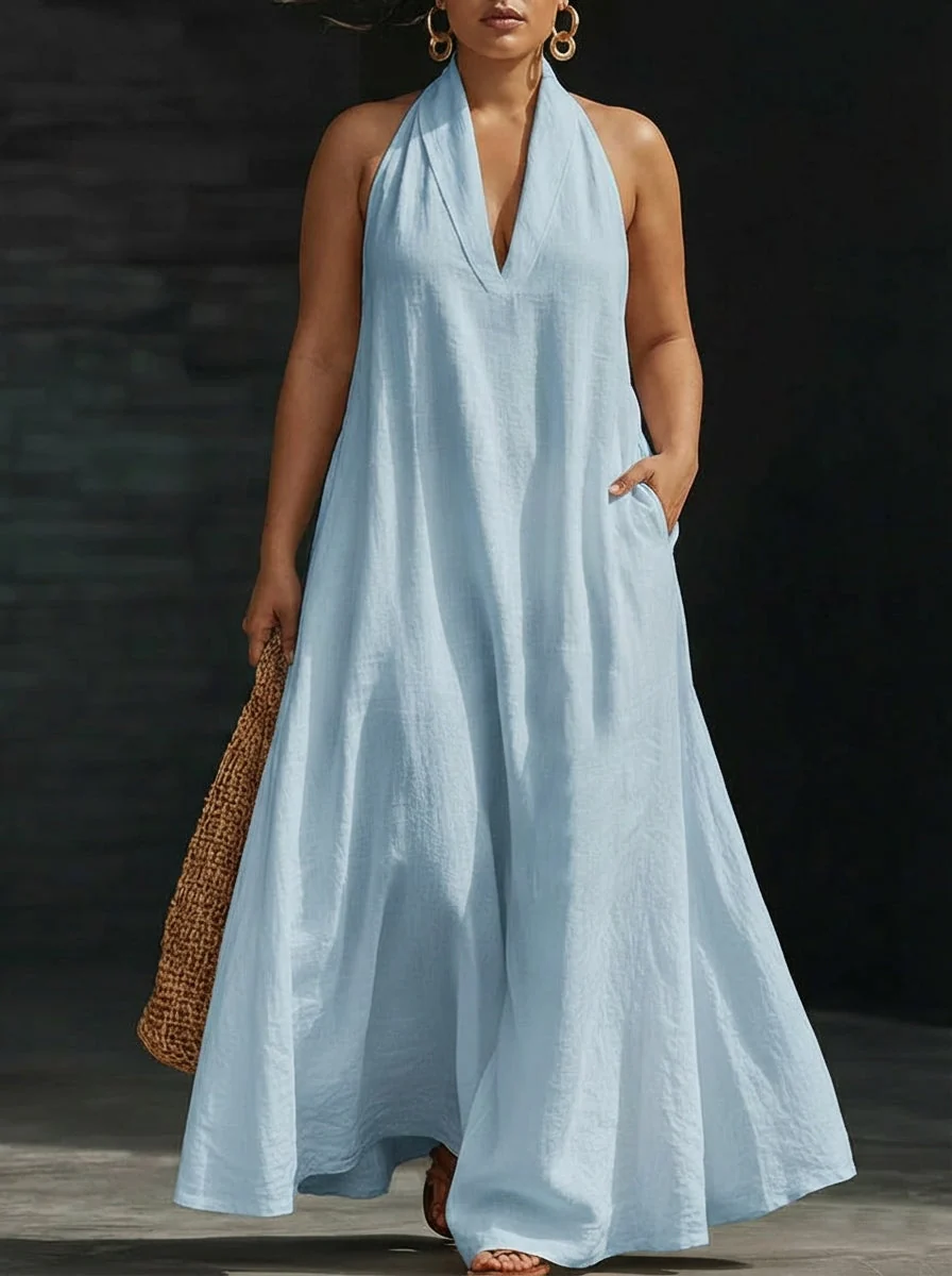 Aveline | Vestido Maxi con escote halter - Imagen 7