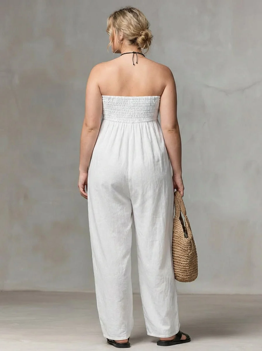 Nova | Vestido Maxi Fluido Sin Tirantes - Imagen 3