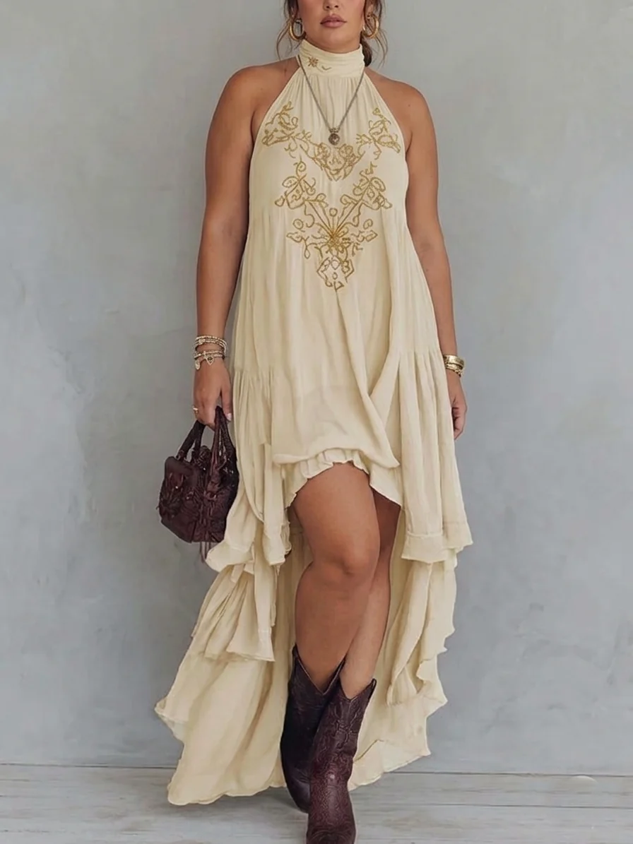 Zahara | Vestido Maxi Bordado - Imagen 6