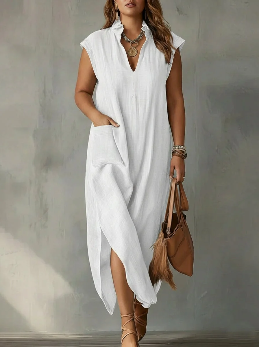 Elara | Vestido Maxi Primaveral con Volantes - Imagen 8