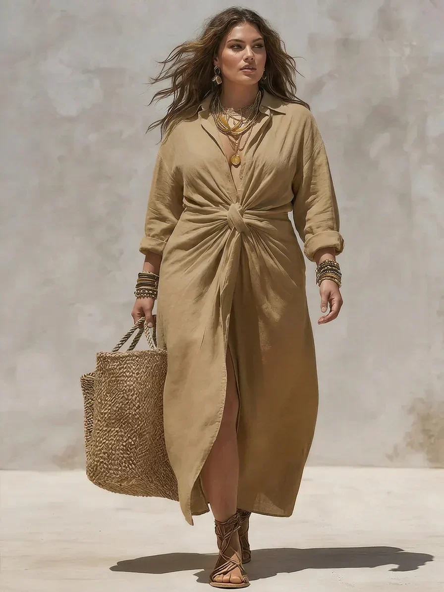 Aria | Vestido Maxi Anudado - Imagen 5