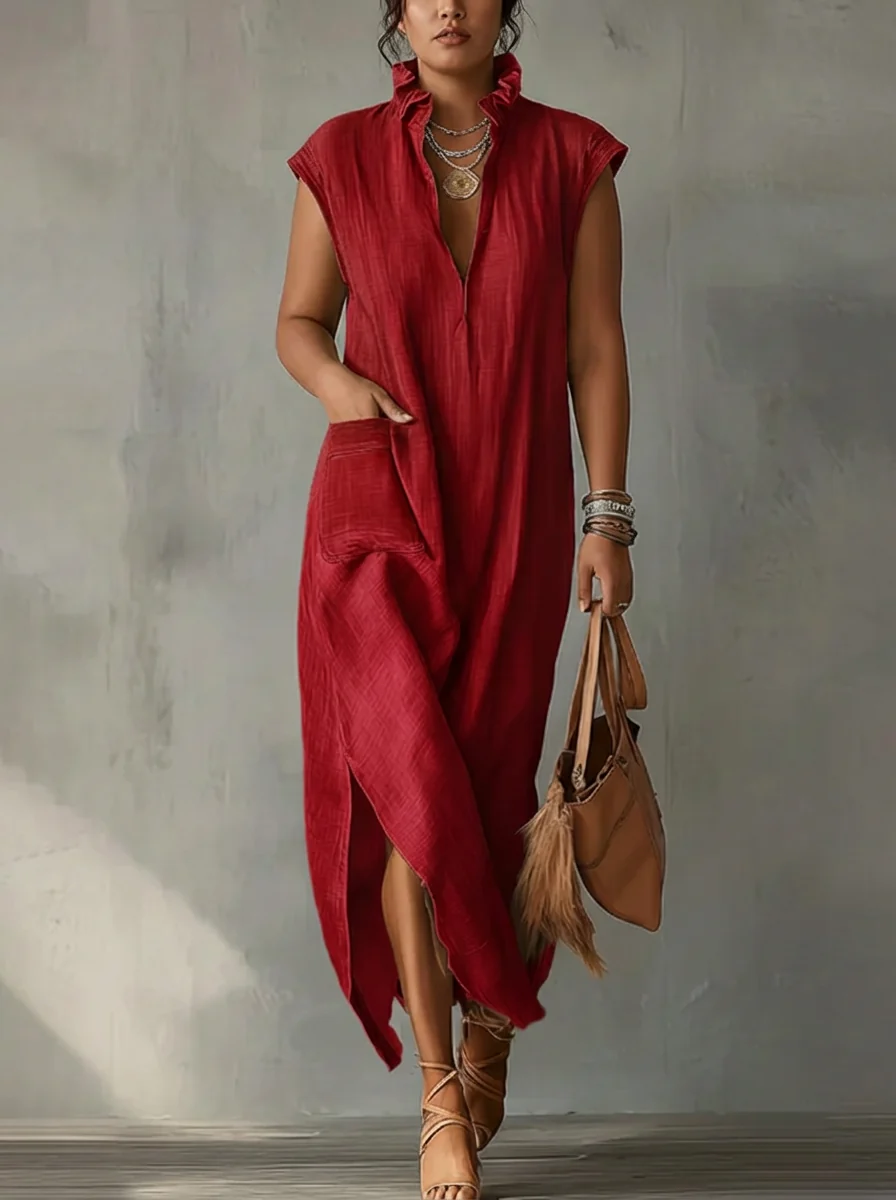 Elara | Vestido Maxi Primaveral con Volantes - Imagen 6