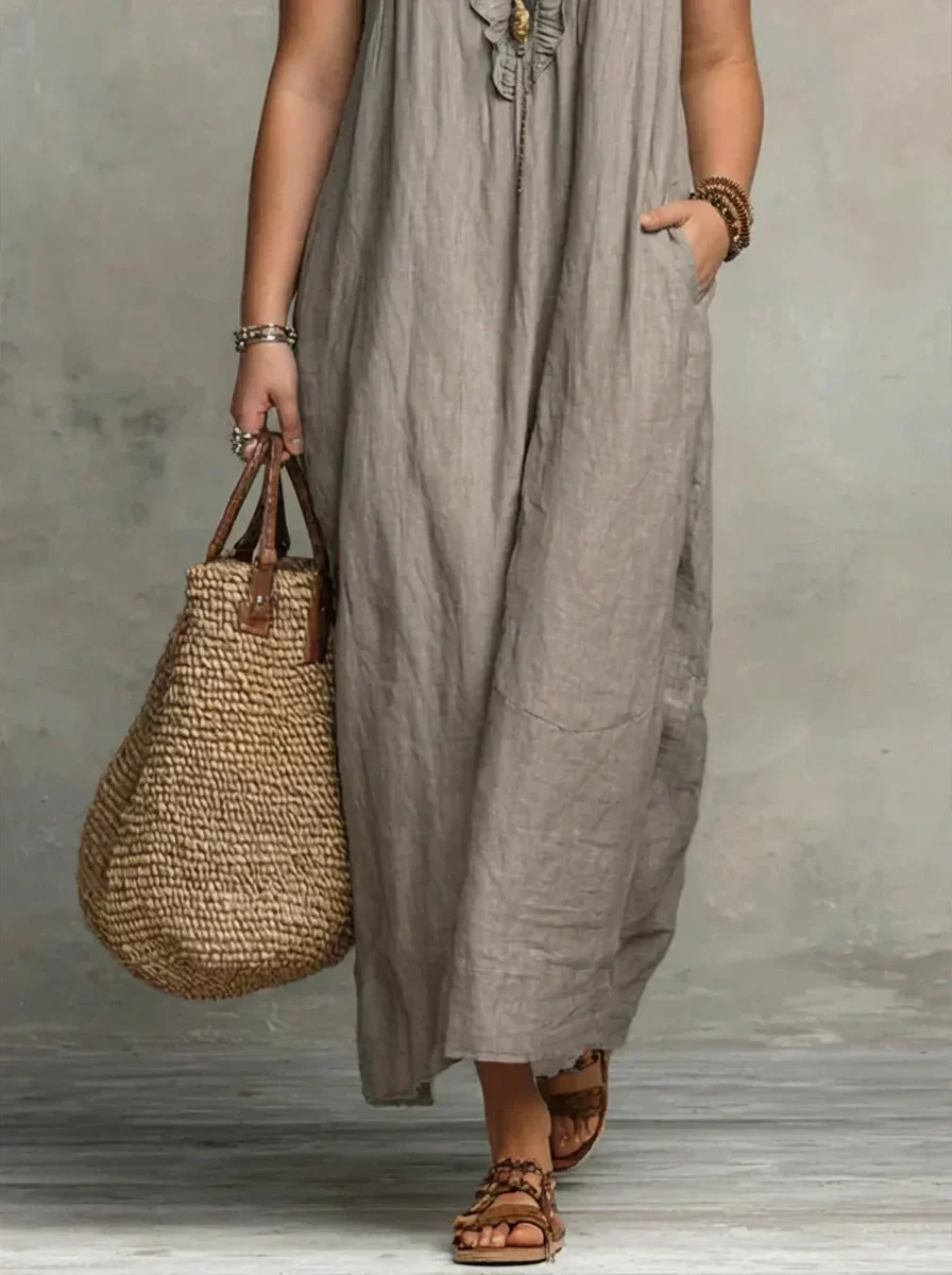 Sienna | Vestido Maxi Bohemio con Volantes - Imagen 5