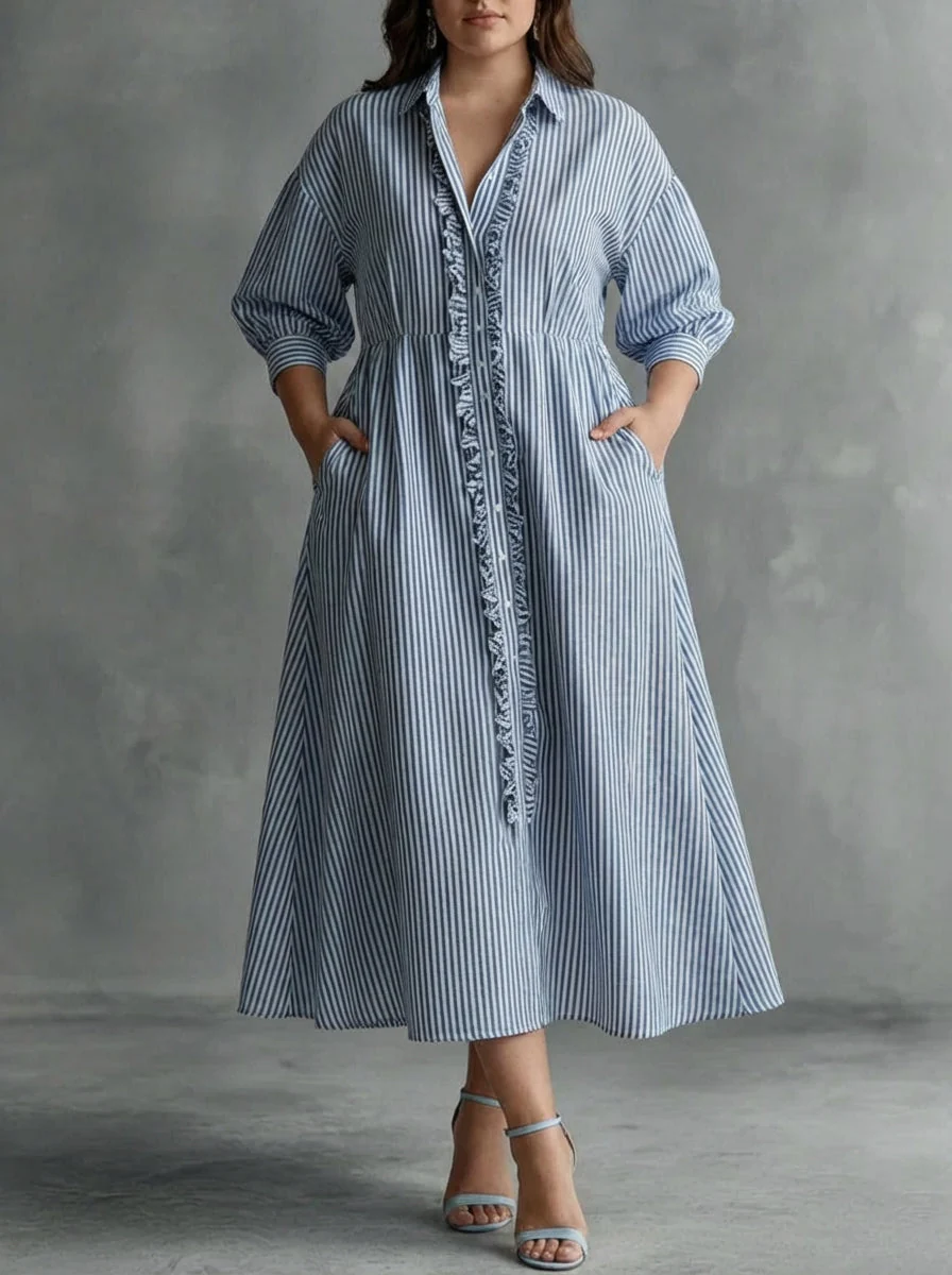 Elin | Vestido Maxi de Rayas - Imagen 4