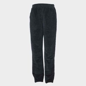 Pantalón de hombre de pana con goma en la cintura y bolsillos