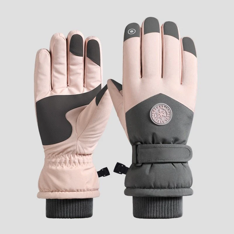 Women's Fleece Waterproof Thermal Ski Gloves - Imagen 3