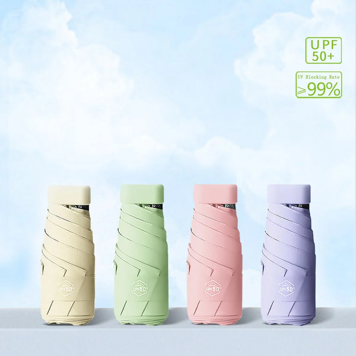 Pocket Size 5-Fold Umbrella - Imagen 3