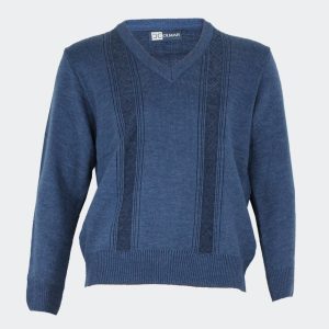 Pullover hombre con cenefa en el delantero
