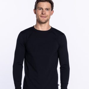 Camiseta Basix Manga Larga Punto Blanco. 53385