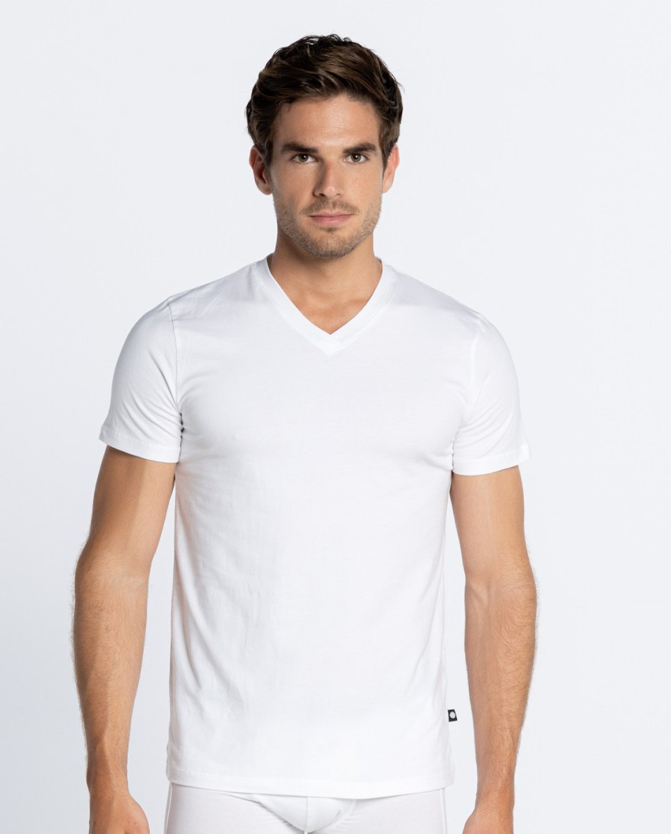 Camiseta Manga Corta, Basix, Punto Blanco. 53384-20 - Imagen 2