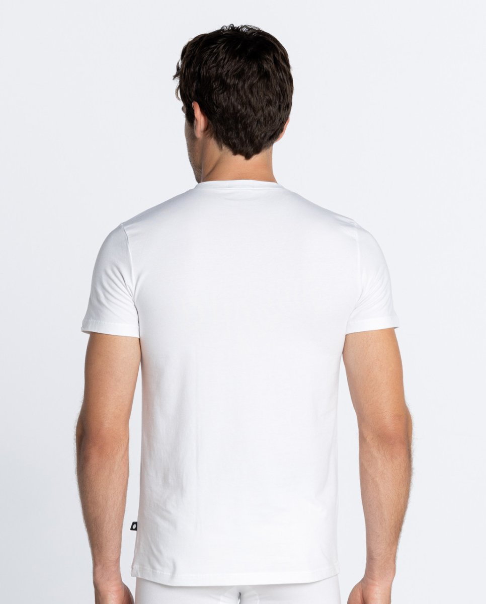 Camiseta Manga Corta, Basix, Punto Blanco. 53384-20 - Imagen 8