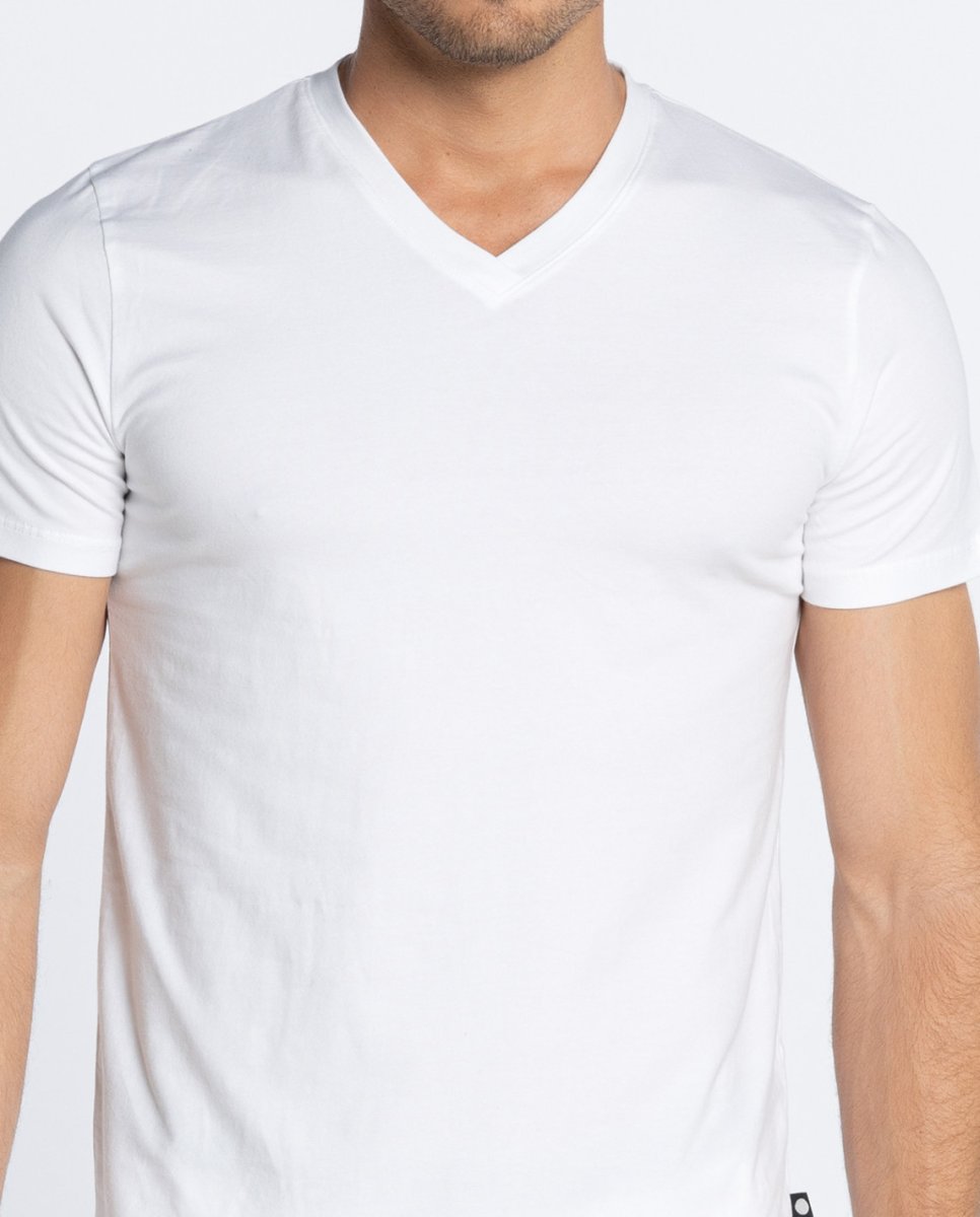 Camiseta Manga Corta, Basix, Punto Blanco. 53384-20 - Imagen 7