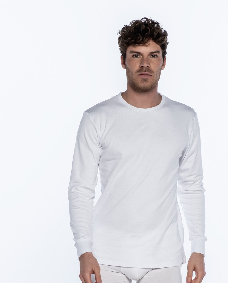 Camiseta Térmica Iceland Manga Larga de Punto Blanco. 33186
