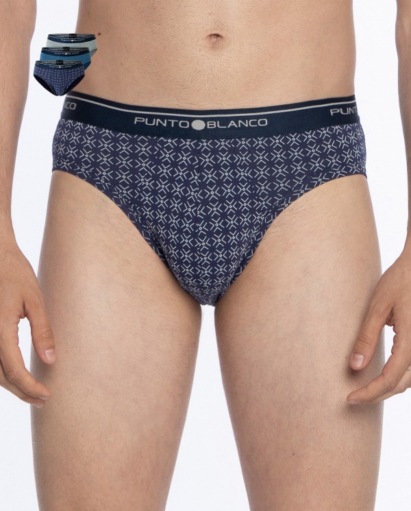 Pack 3 Slips de Algodón Elástico Hombre Punto Blanco Basix 53489 - Imagen 6