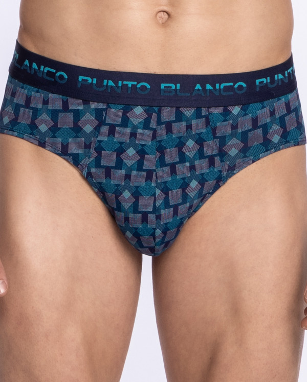 Slip Microfibra Punto Blanco Allure Azul