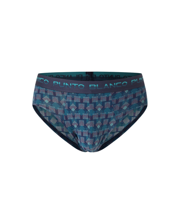 Slip Microfibra Punto Blanco Allure Azul - Imagen 3