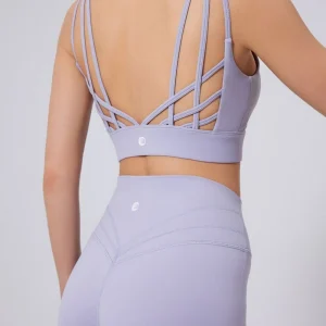 Strappy Crisscross Back Sports Bra