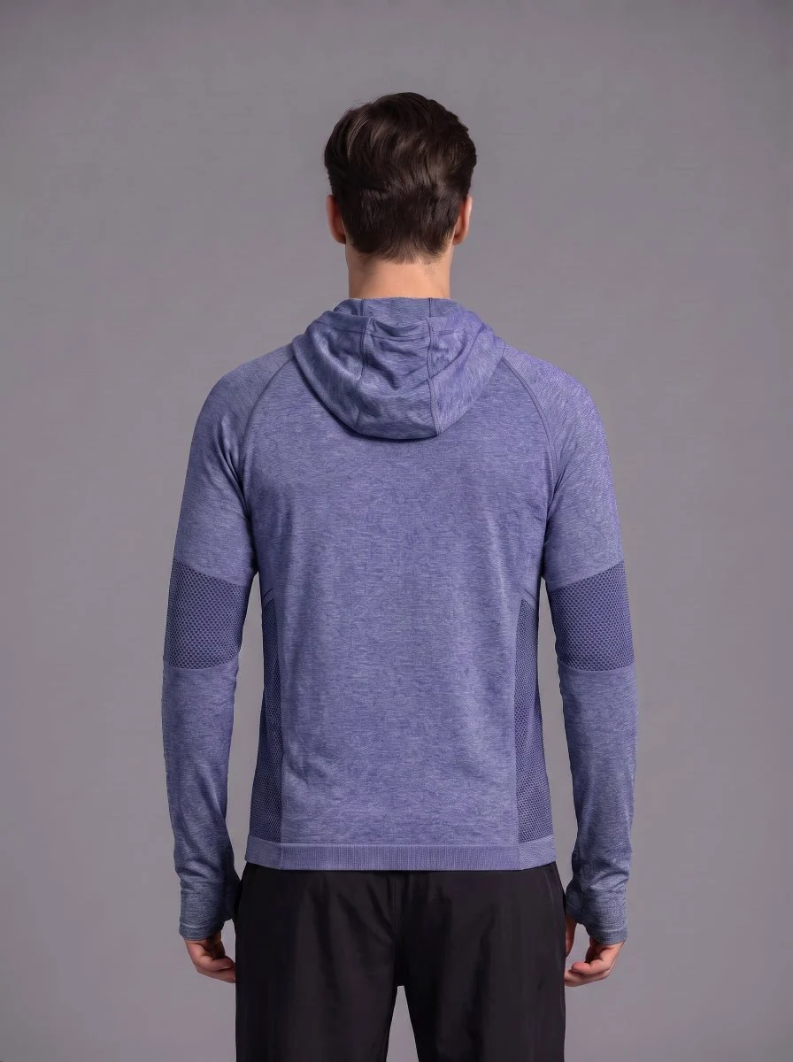 Men’s Seamless Hooded Athletic Jacket - Imagen 6