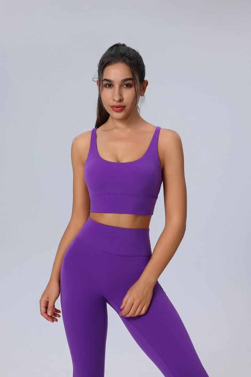 Crisscross Back Sports Bra - Imagen 6