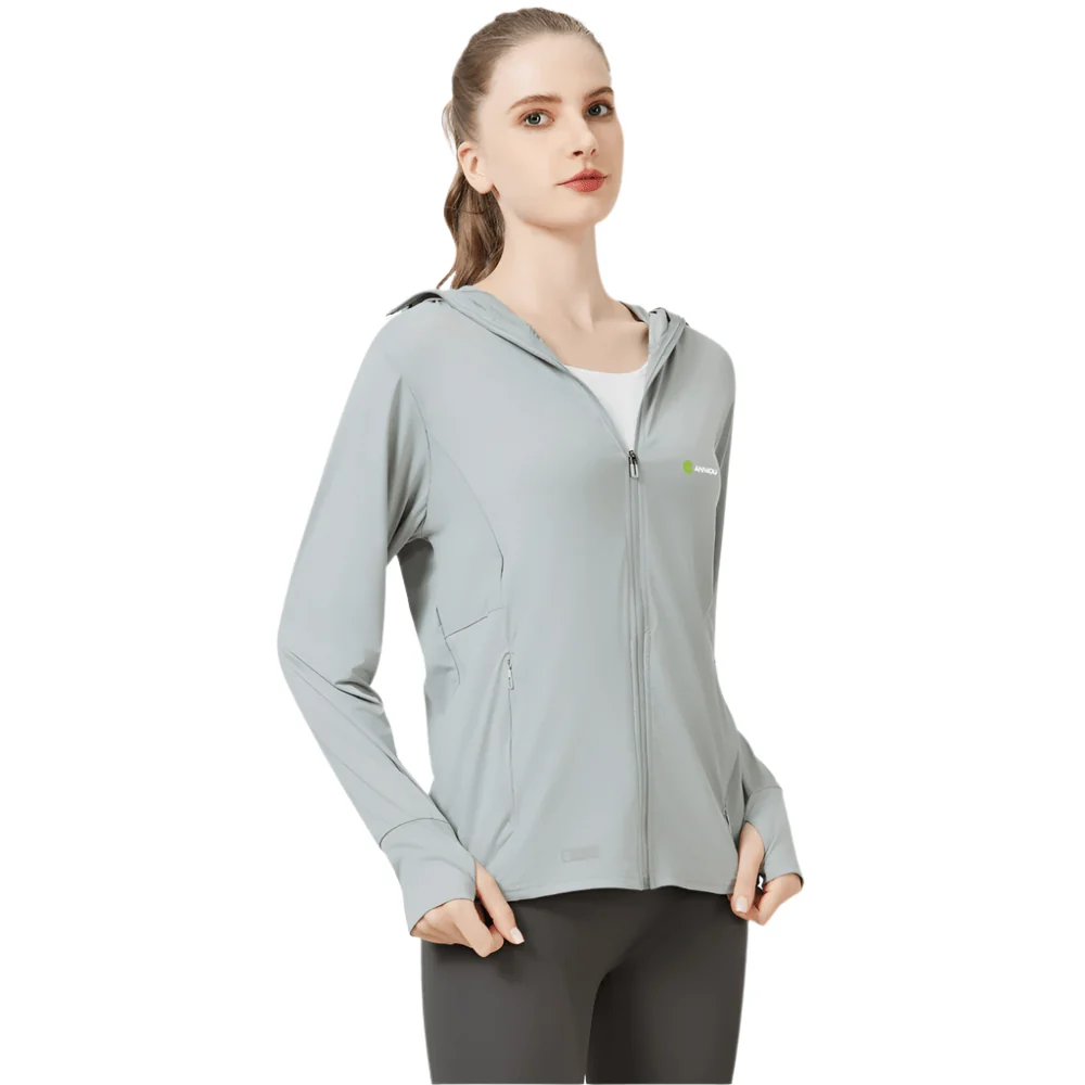 Raw Yarn Hooded Sun Protection Jacket - Imagen 5