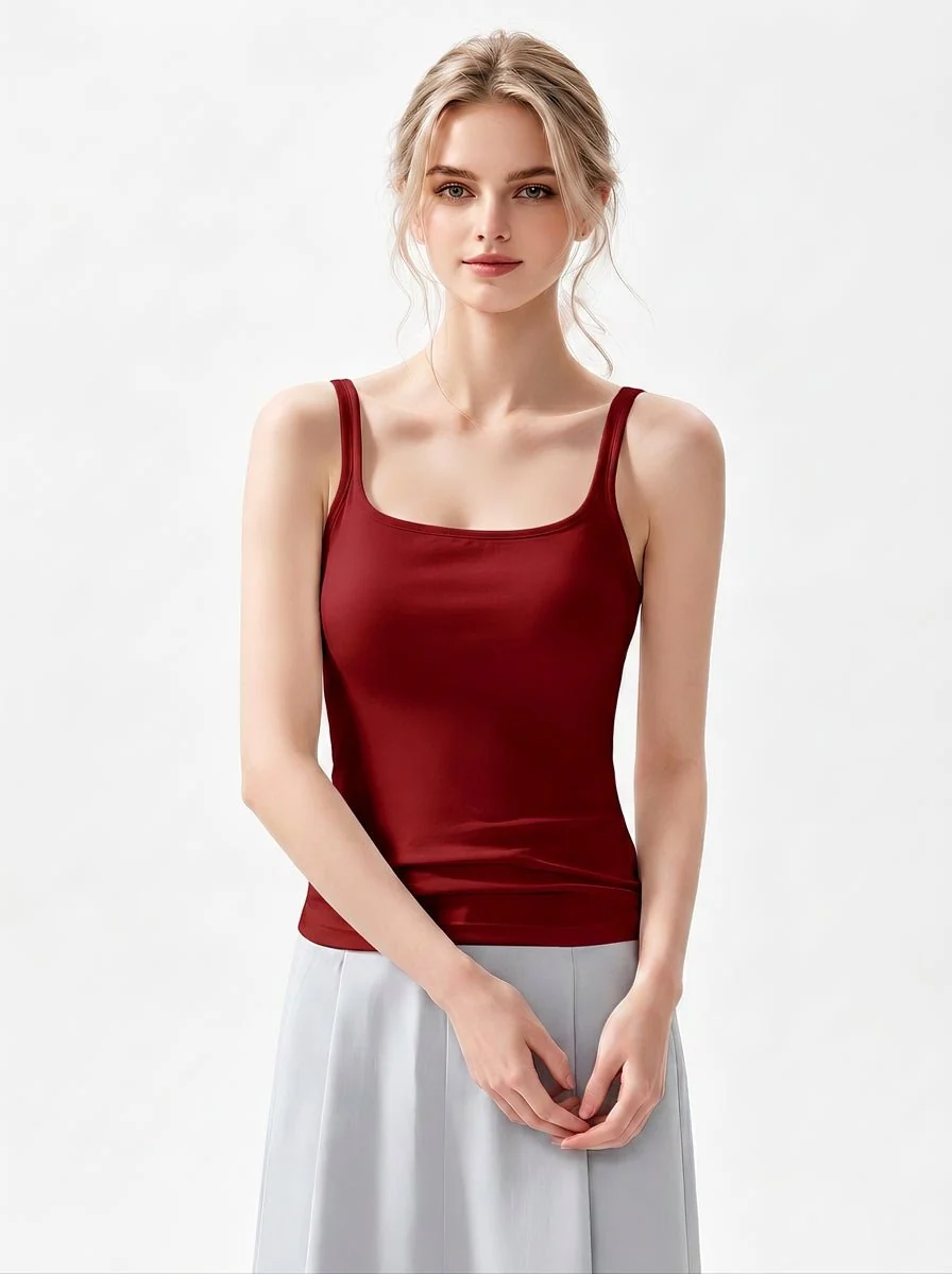 Silk Square Neck Camisole - Imagen 3