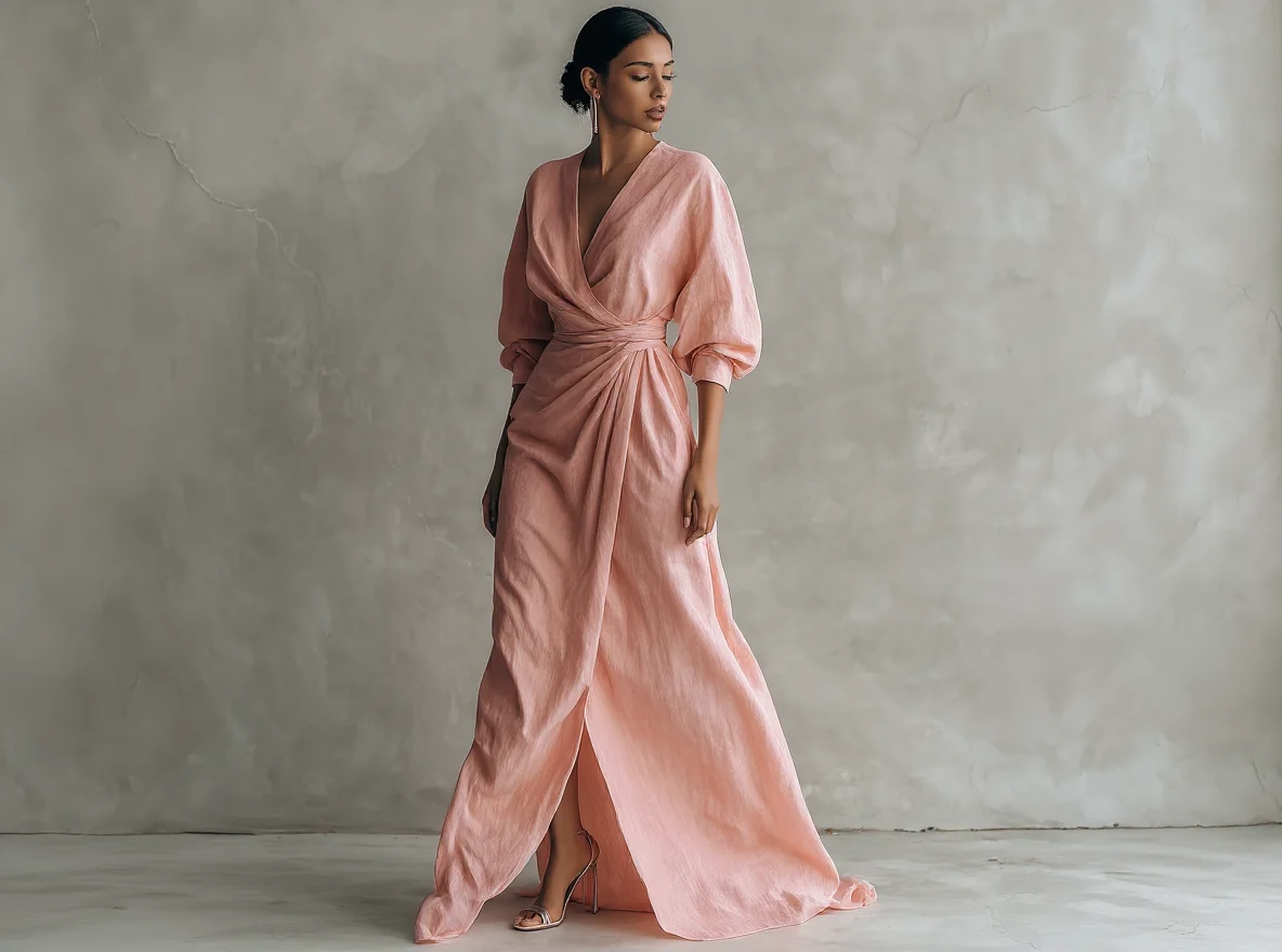 Rosa - Vestido Maxi Minimalista - Imagen 8