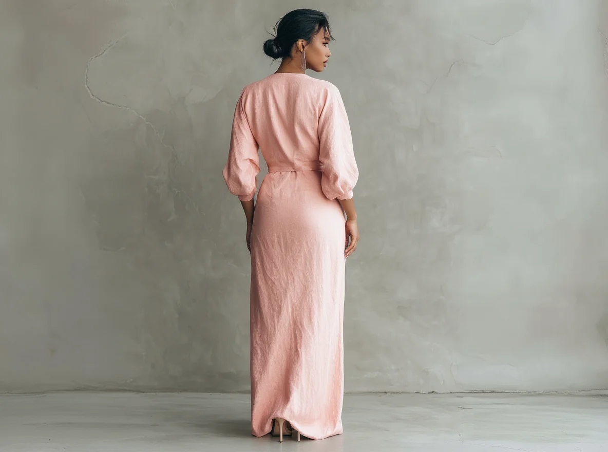 Rosa - Vestido Maxi Minimalista - Imagen 9