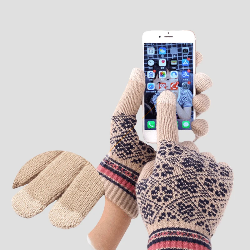 Knitted Beanie, Scarf and Gloves Set - Imagen 8