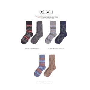 Pack 2 Pares Calcetines Térmicos Nórdico Escocés Puño Rulo de Soxland. 0213011
