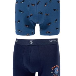 Pack 2 Bóxers Hombre Con Motos de Soxland. 0212450
