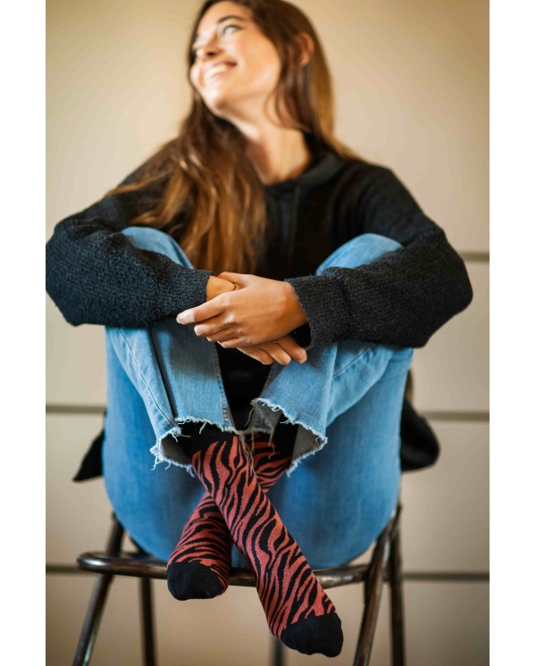 Pack 2 Pares Calcetines Animal Print Cebra. Soxland - Imagen 3
