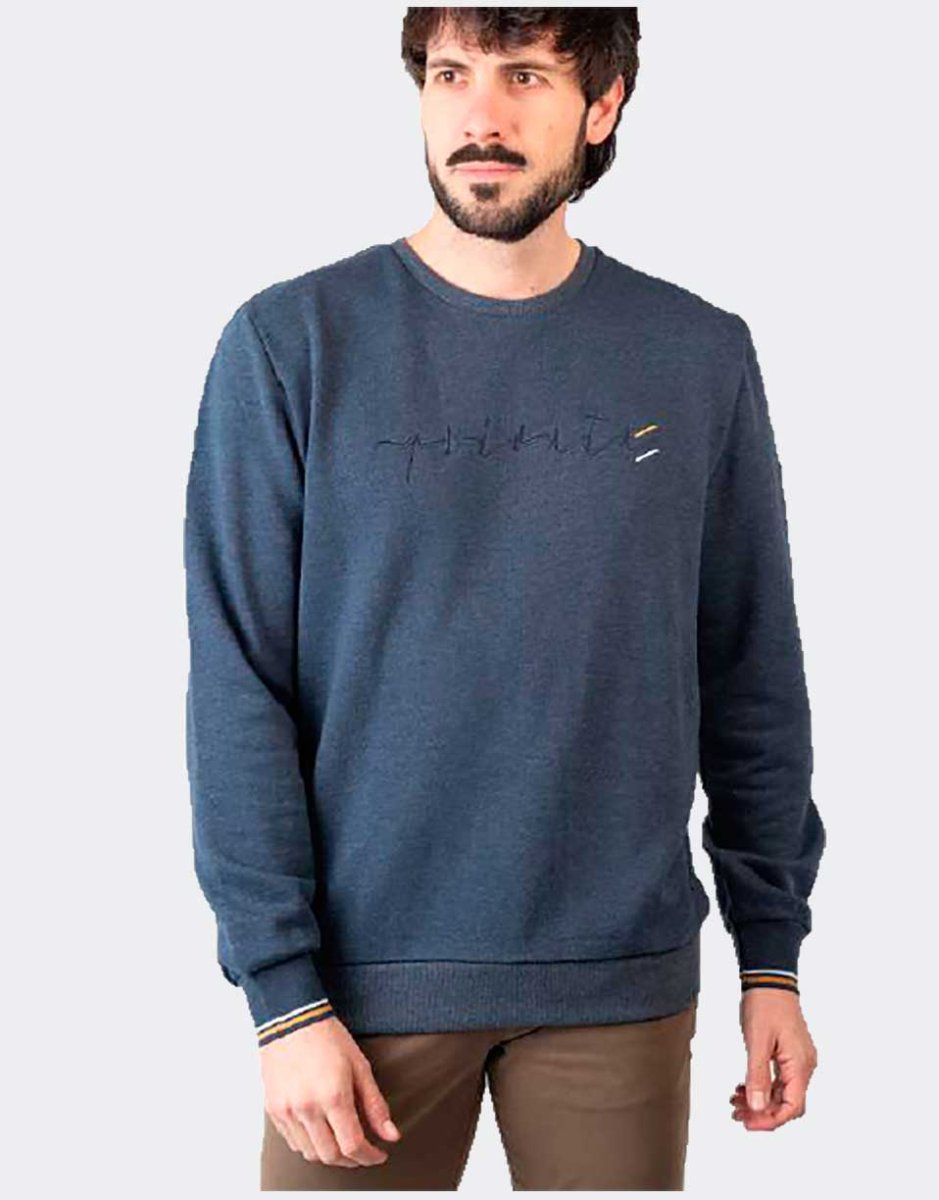 Sudadera hombre básica cuello redondo PRIVATA