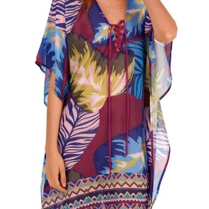 Kaftán Floral Posicionado Tamouré Dolores Cortés. 3417