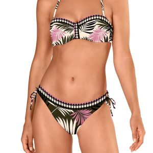 Bikini Bandeau Hojas de Tamouré by Dolores Cortés. 3139