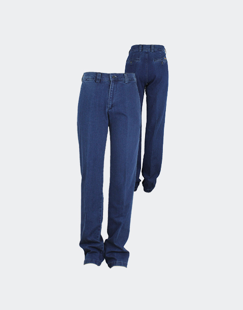 Pantalón hombre tejano elástico con bolsillos franceses - Imagen 2