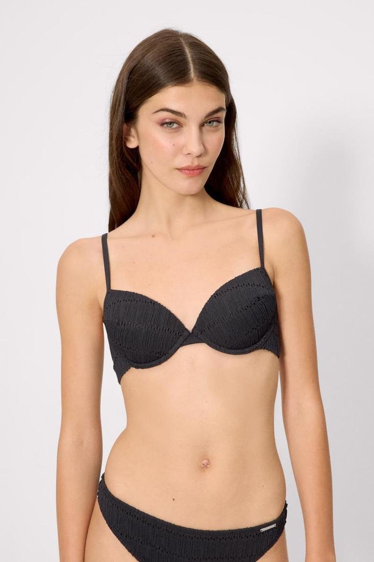 Top Bikini con Aro y Relleno Ysabel Mora 83216 – Textura Calada - Imagen 2