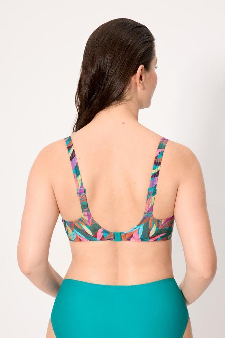Top de Bikini Reductor Estampado Hojas con Aros – Referencia 83434 - Imagen 3
