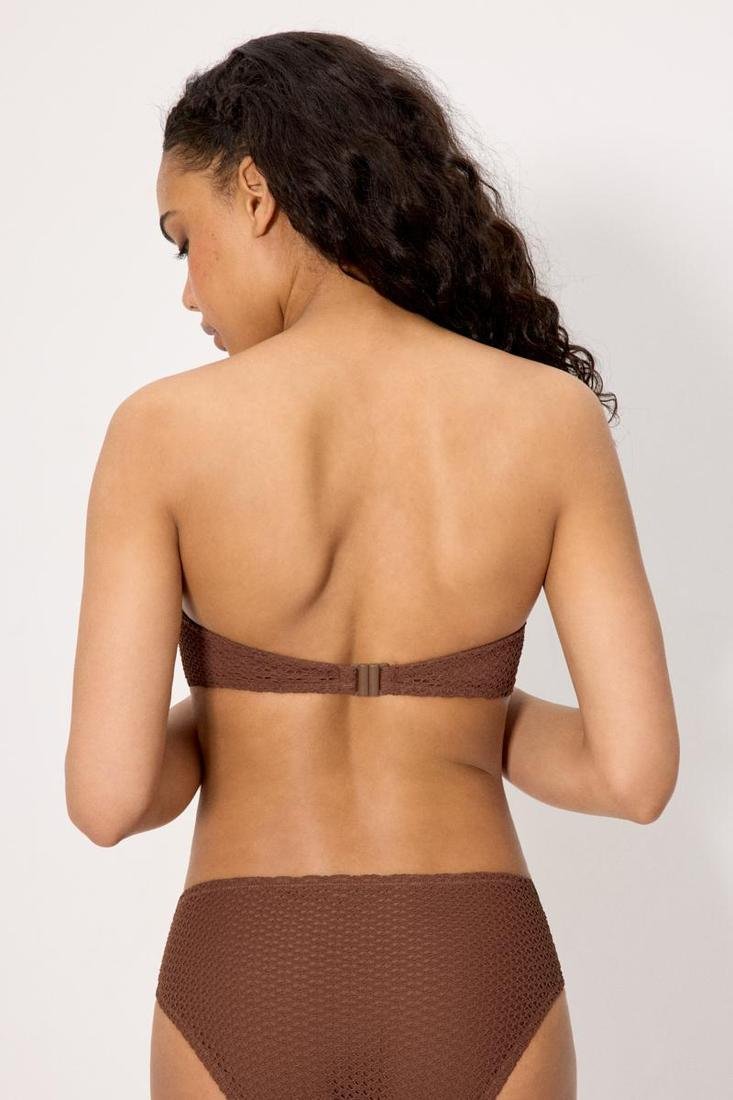 Top Bikini Bandeau Ysabel Mora con Textura Calada, Aro y Relleno – Ref. 83355 - Imagen 3