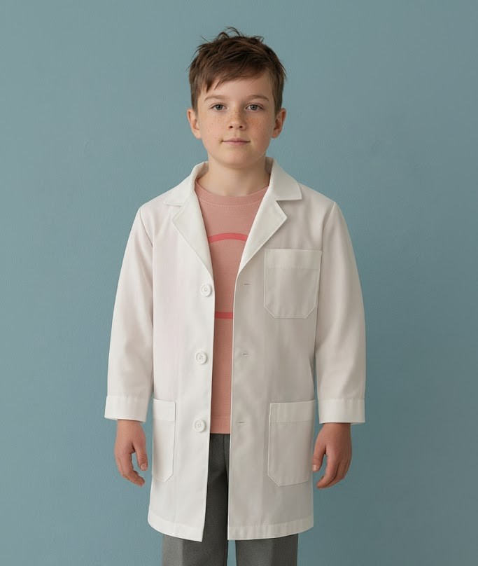 Bata de laboratorio niños